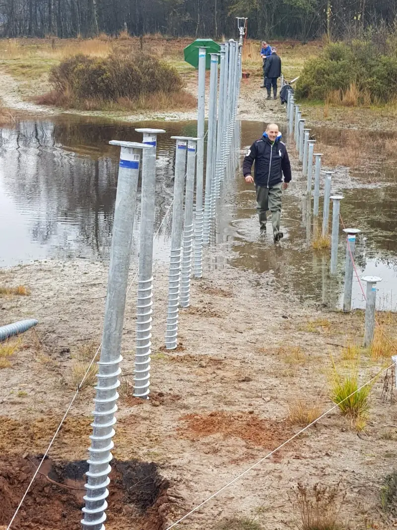 Pergola met glazen dakplaten in Hedel
